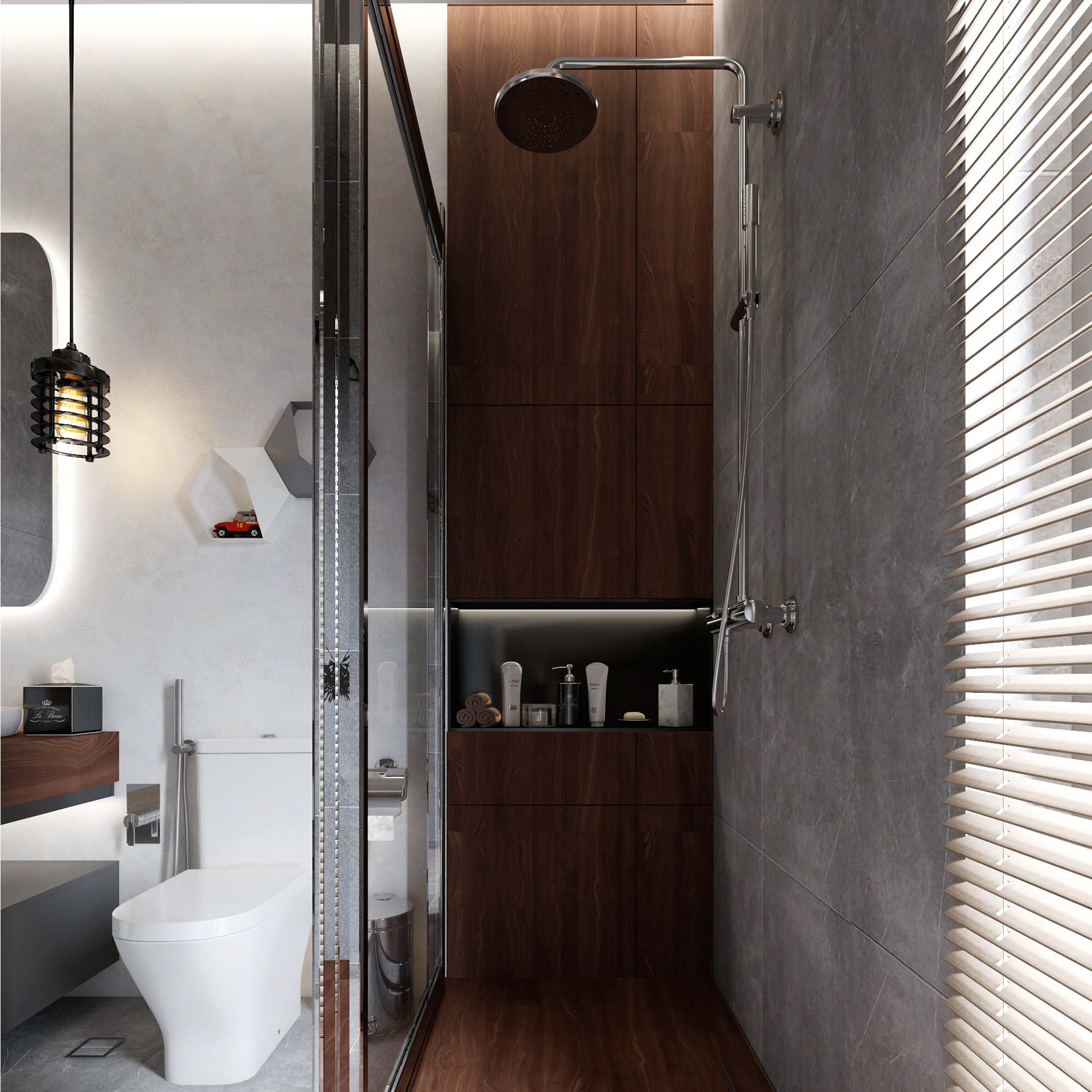 主,男孩,女孩房浴室设计丨沙特阿拉伯丨M D STUDIO-14