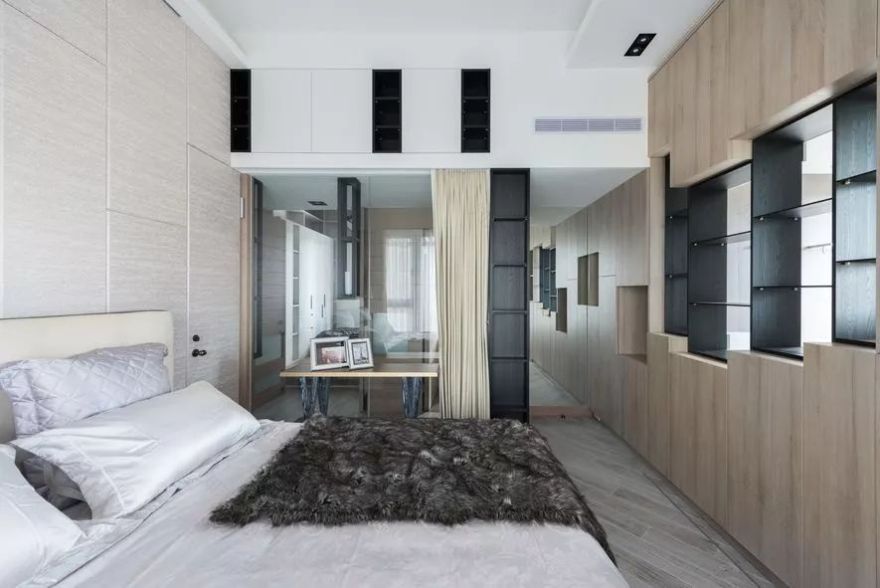 巧妙利用大理石和原木,小平米住宅也能住出大感觉!-23