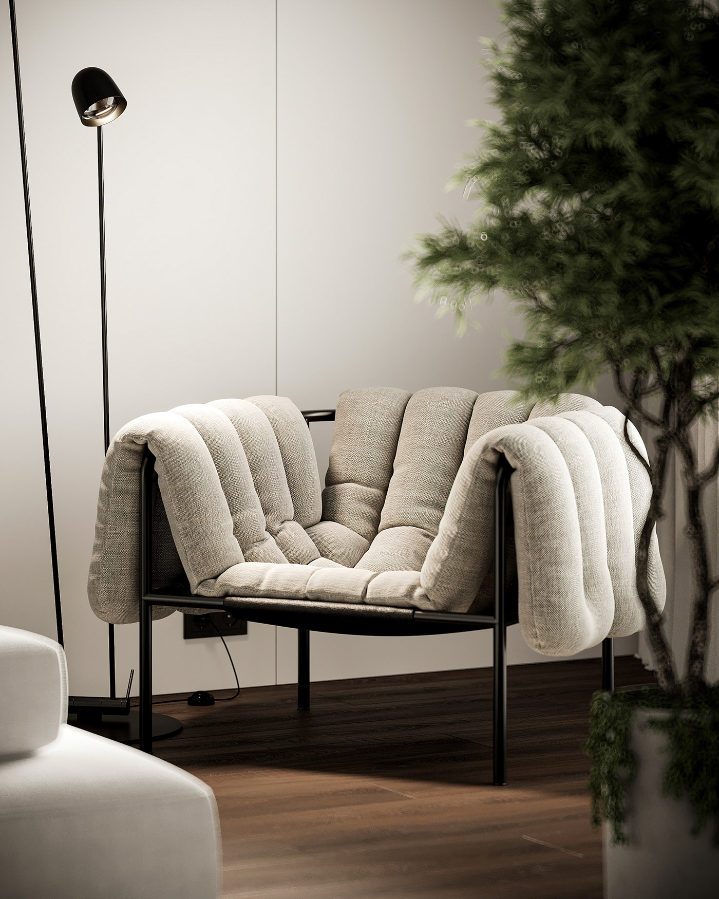 纯净黑白，简约空间设计！-7