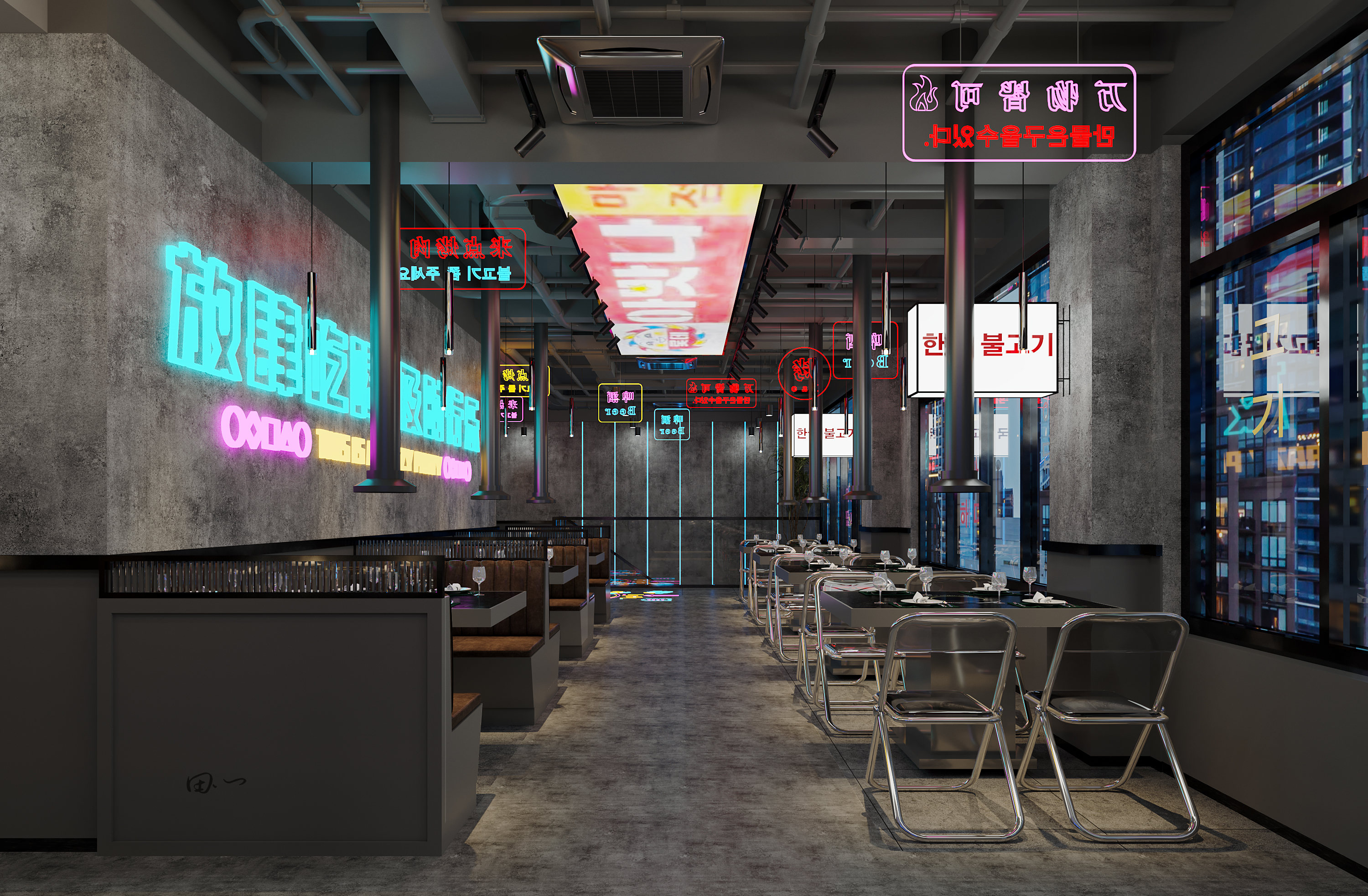 工装美甲店，烤肉店案例-3