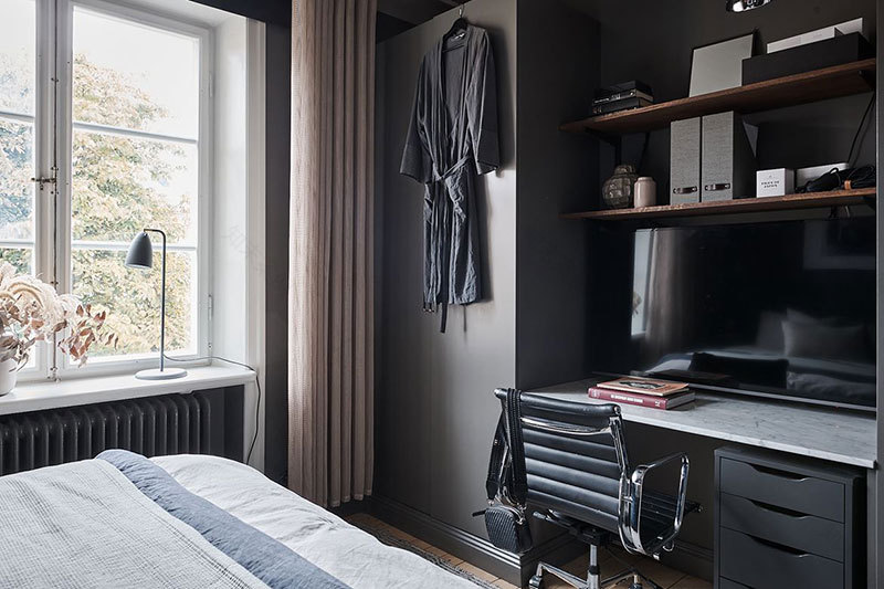 瑞典灰色调时尚公寓,打造温馨空间-27