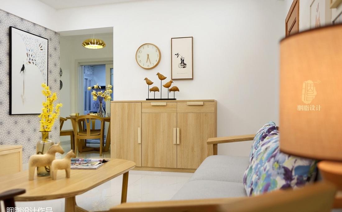 北欧风家装设计，原木元素与色彩搭配的清新之作-11