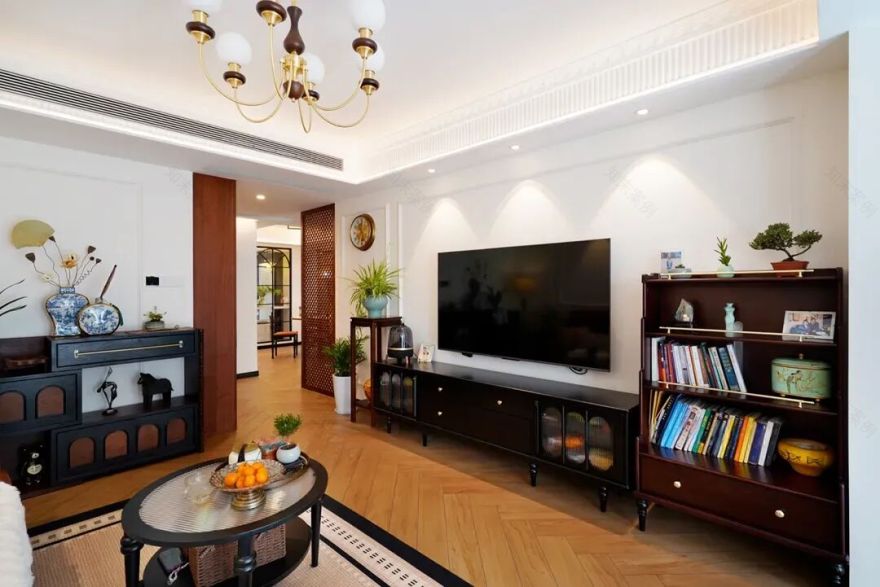 112㎡混搭风:美式与中式的完美邂逅,14万装出奢华与实用-18