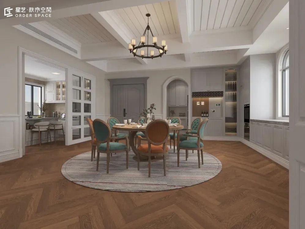 新美式橱柜,打造浪漫社交厨房丨星艺·秩序空间-32