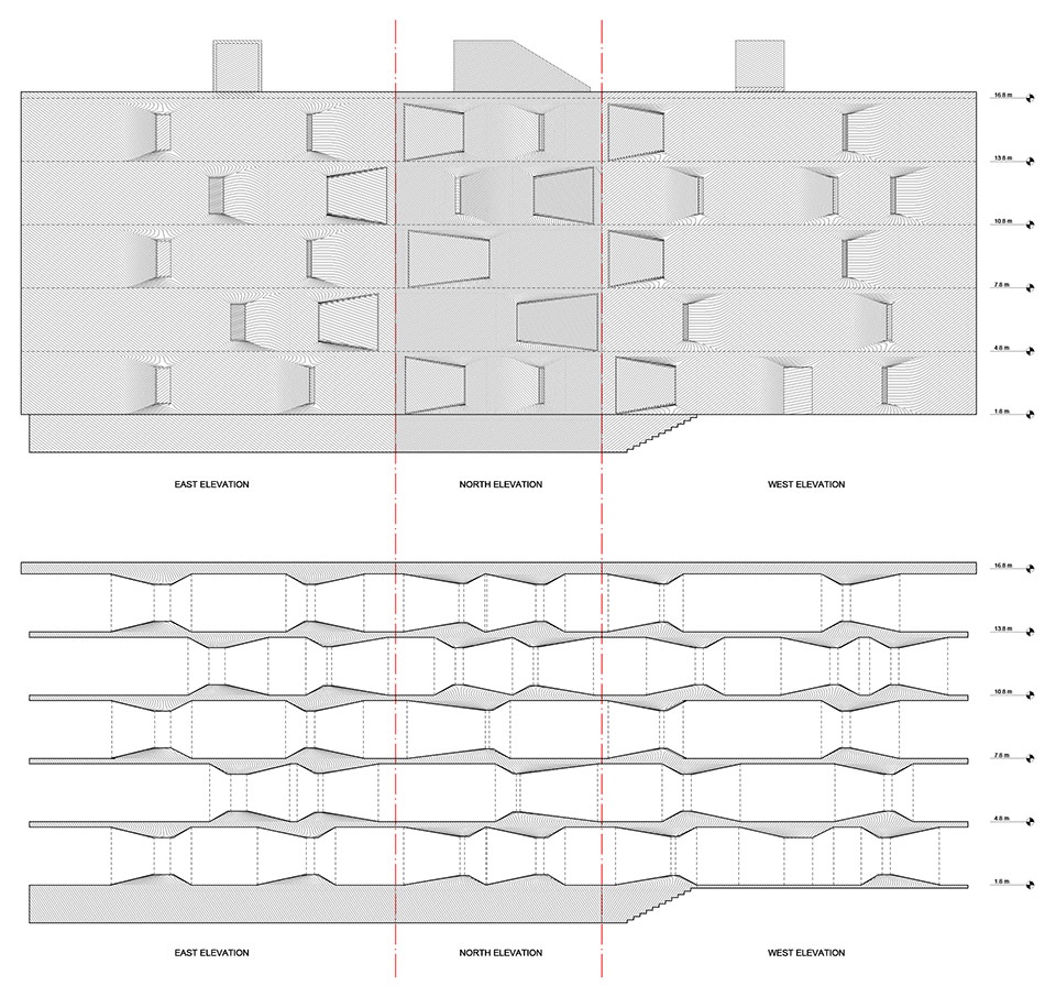 扭转的窗口 | 墨西哥城公寓楼设计-30
