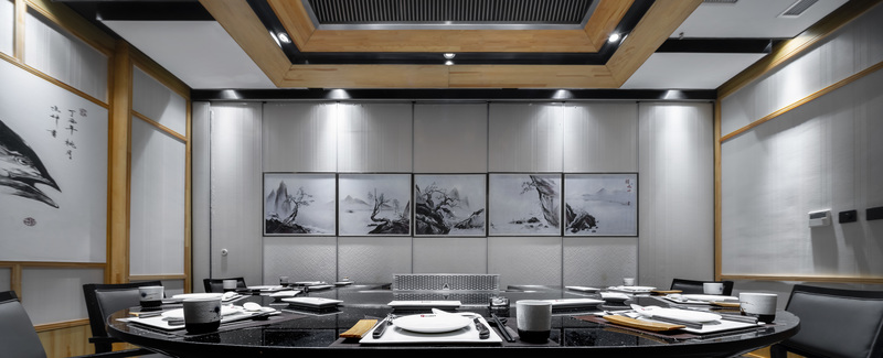 佳禾铁板烧 | 原木色打造的日式餐饮空间-20