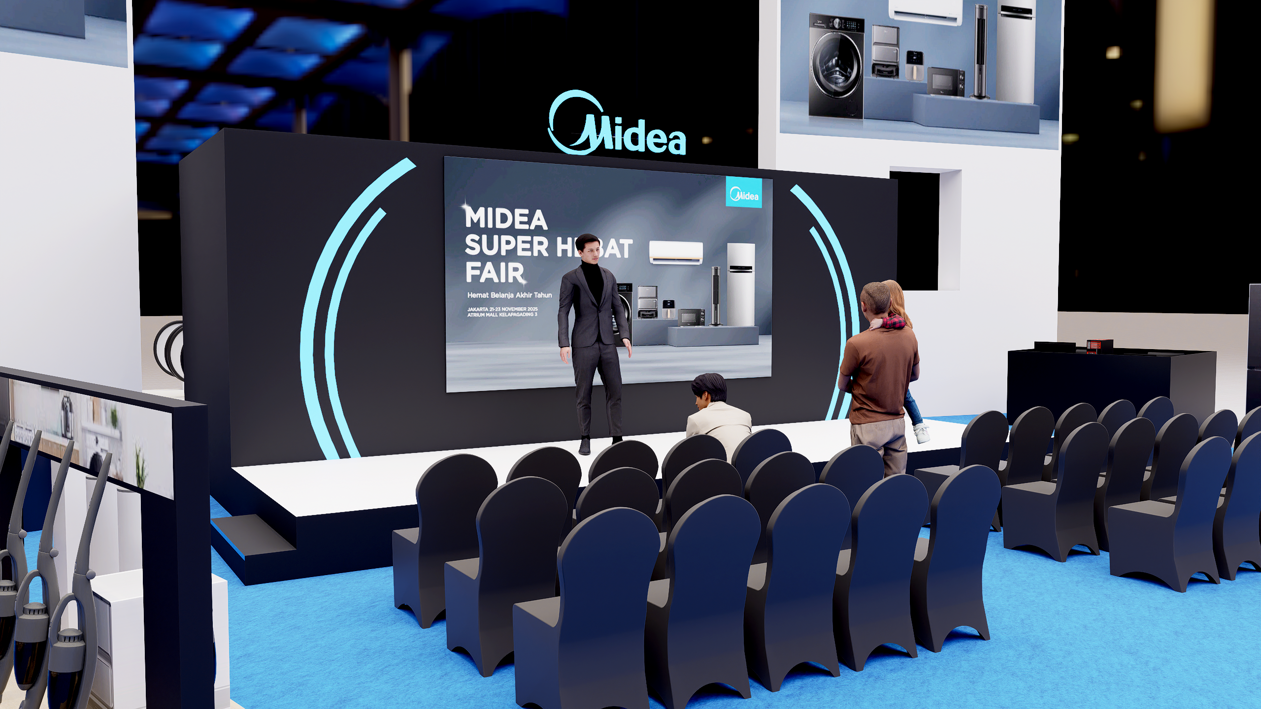 Design Event Mall MIDEA SUPER HEBAT FAIR-3