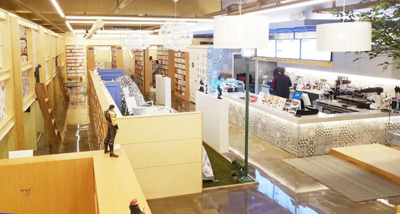 温馨 150 平漫画咖啡厅设计-8