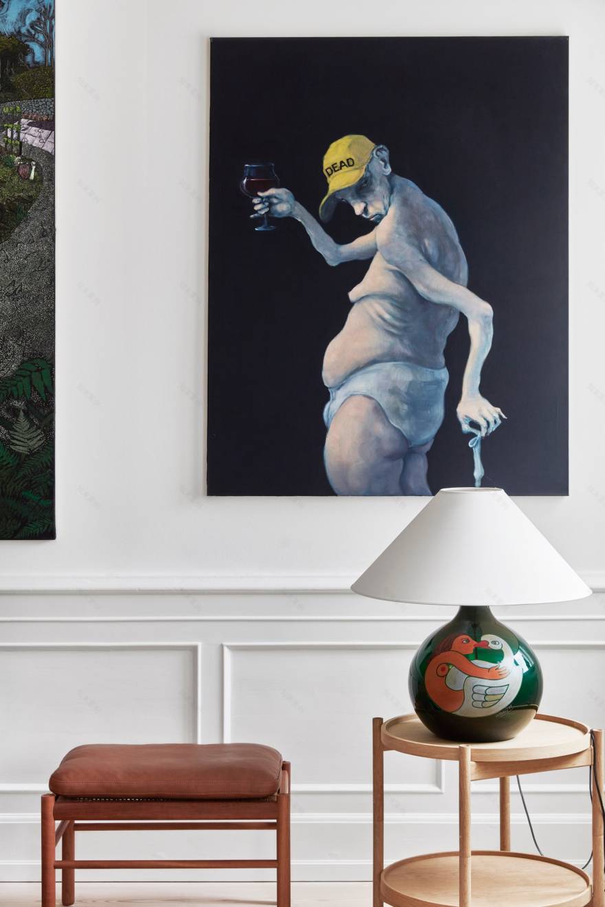 哥本哈根复古公寓 | 现代艺术与古典建筑的完美融合-18