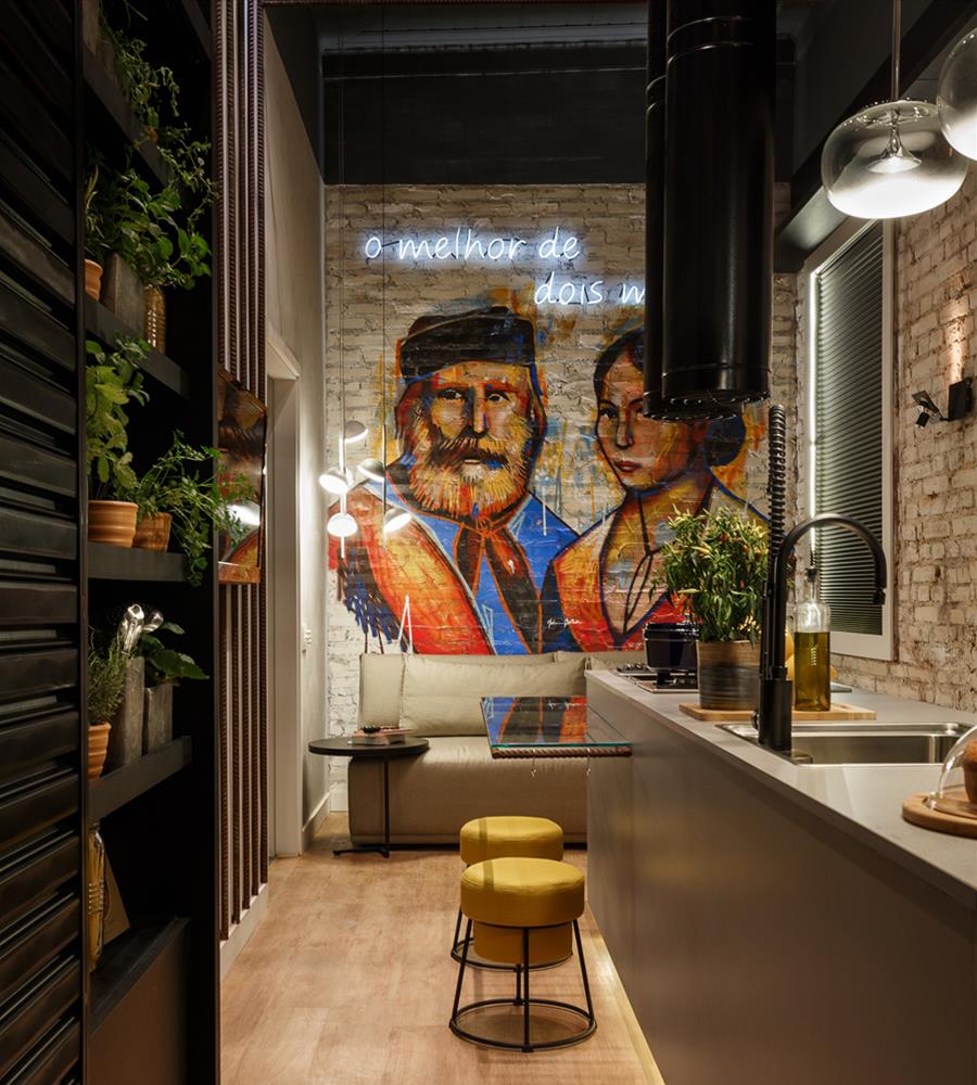 Cozinha Dois Mundos（迷你厨房的环保与实用之美）-2