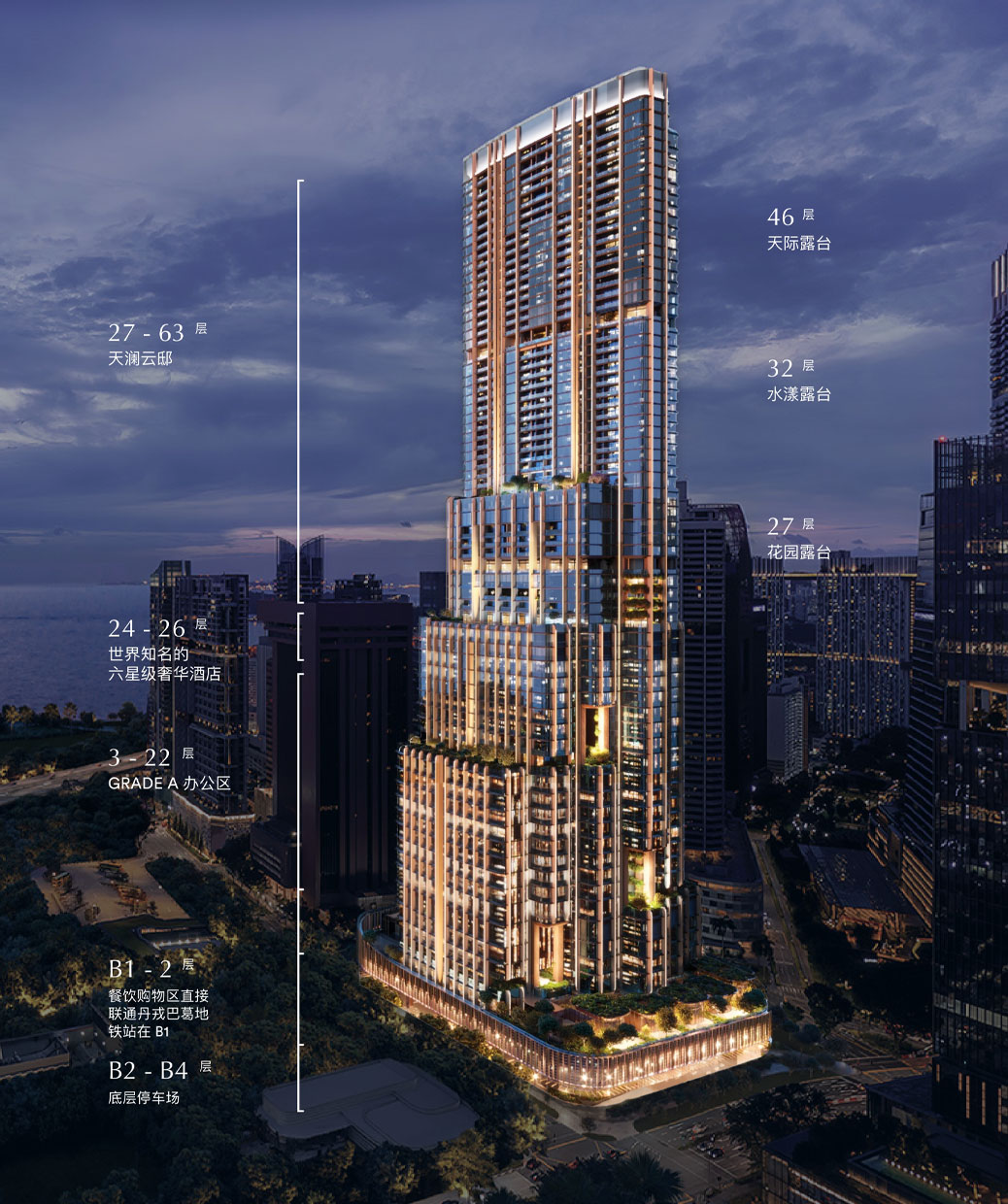 安缦（Aman Singapore）,The Skywaters丨新加坡丨室内设计Kerry Hill Architects,建筑设计SOM-40