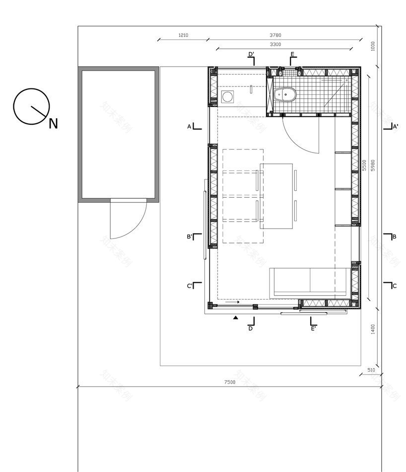 花园中的客房小屋或家庭办公室丨BLOOT Architecture-25