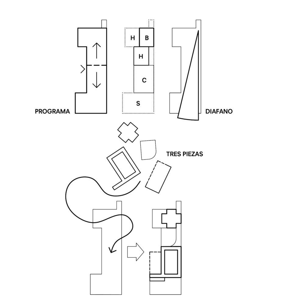 马德里 Lavapiés 社区三合一公寓改造丨西班牙马德里-2