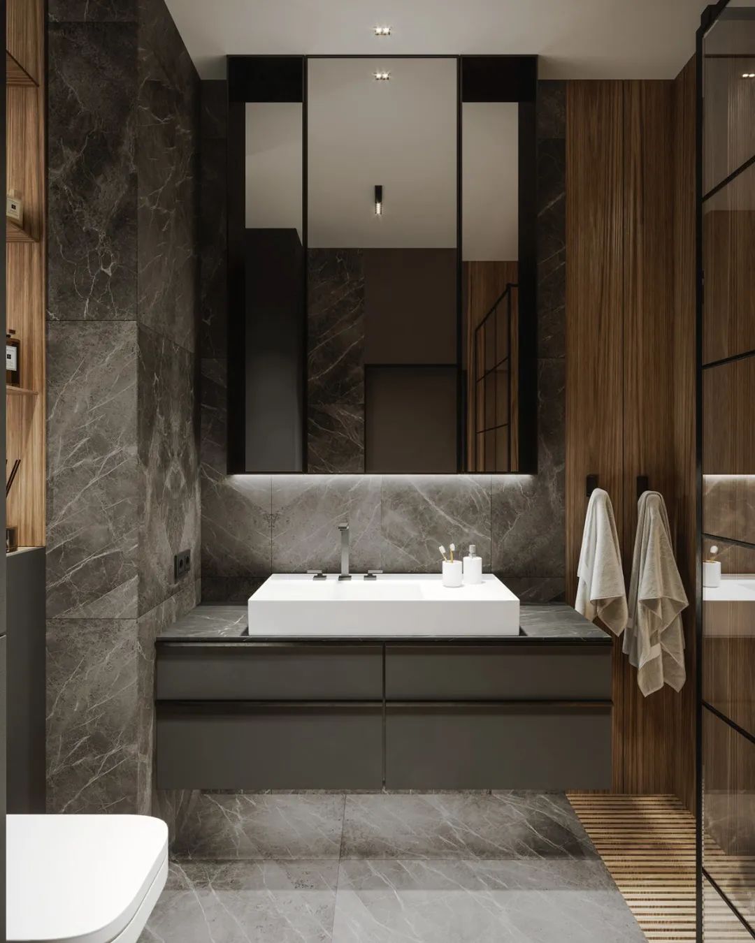 105㎡温润住宅，简约实木与大理石的完美结合-92