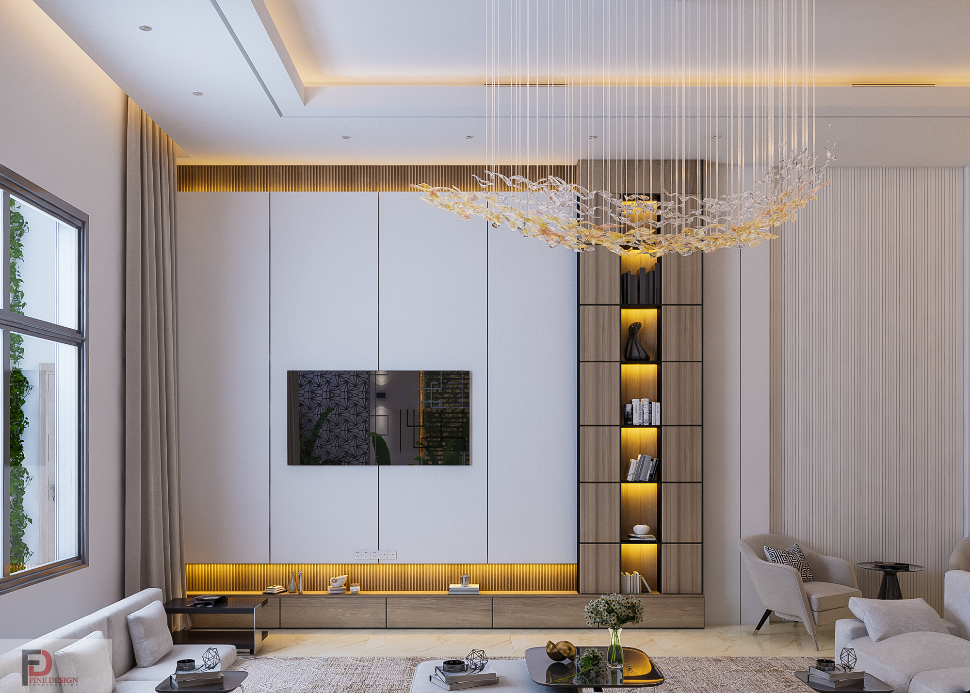 Indoor Small Garden and Living Design-1