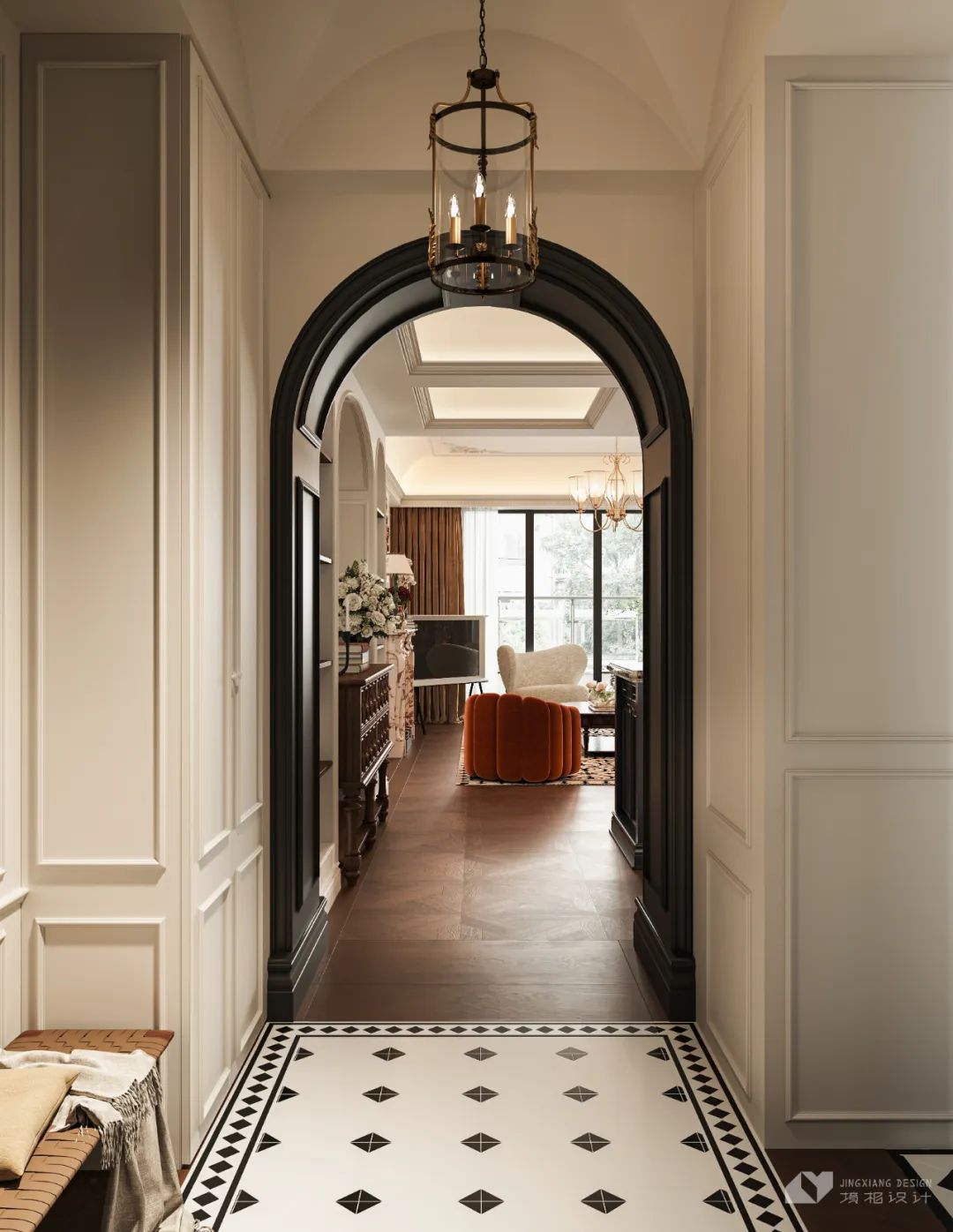 深圳金地翠堤湾法式复古住宅设计丨中国深圳丨深圳境相设计-9