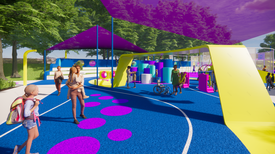 Waller Park(沃勒公园)包容性游乐空间-3