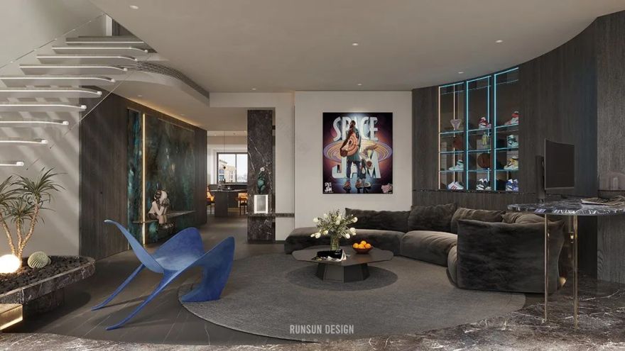 温州天麓私人住宅 · 星空游乐园般的现代轻奢空间丨中国温州丨朗石设计-34