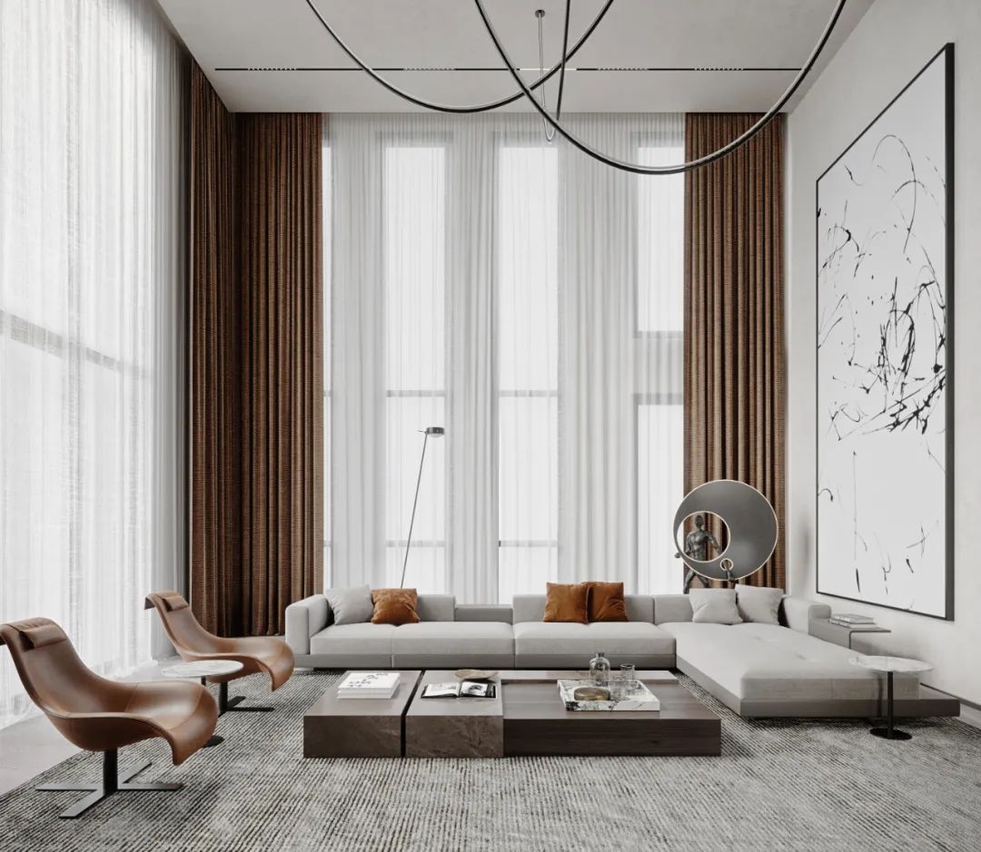 1600㎡意式简约独栋别墅，把生活过成“纪录片”，格调与奢华全都要-12