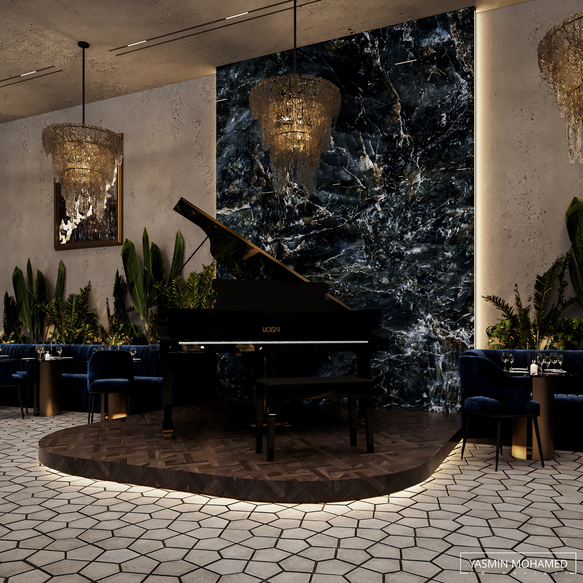 Lu·ury Restaurant Design（豪华餐厅设计）丨yasmin mohamed-7