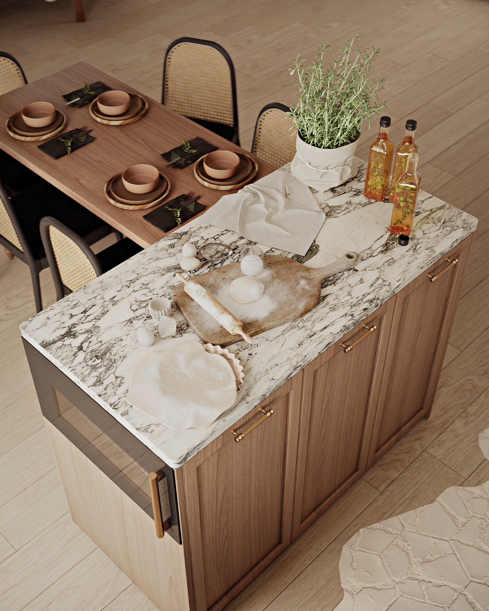 The kitchen in the old house-2