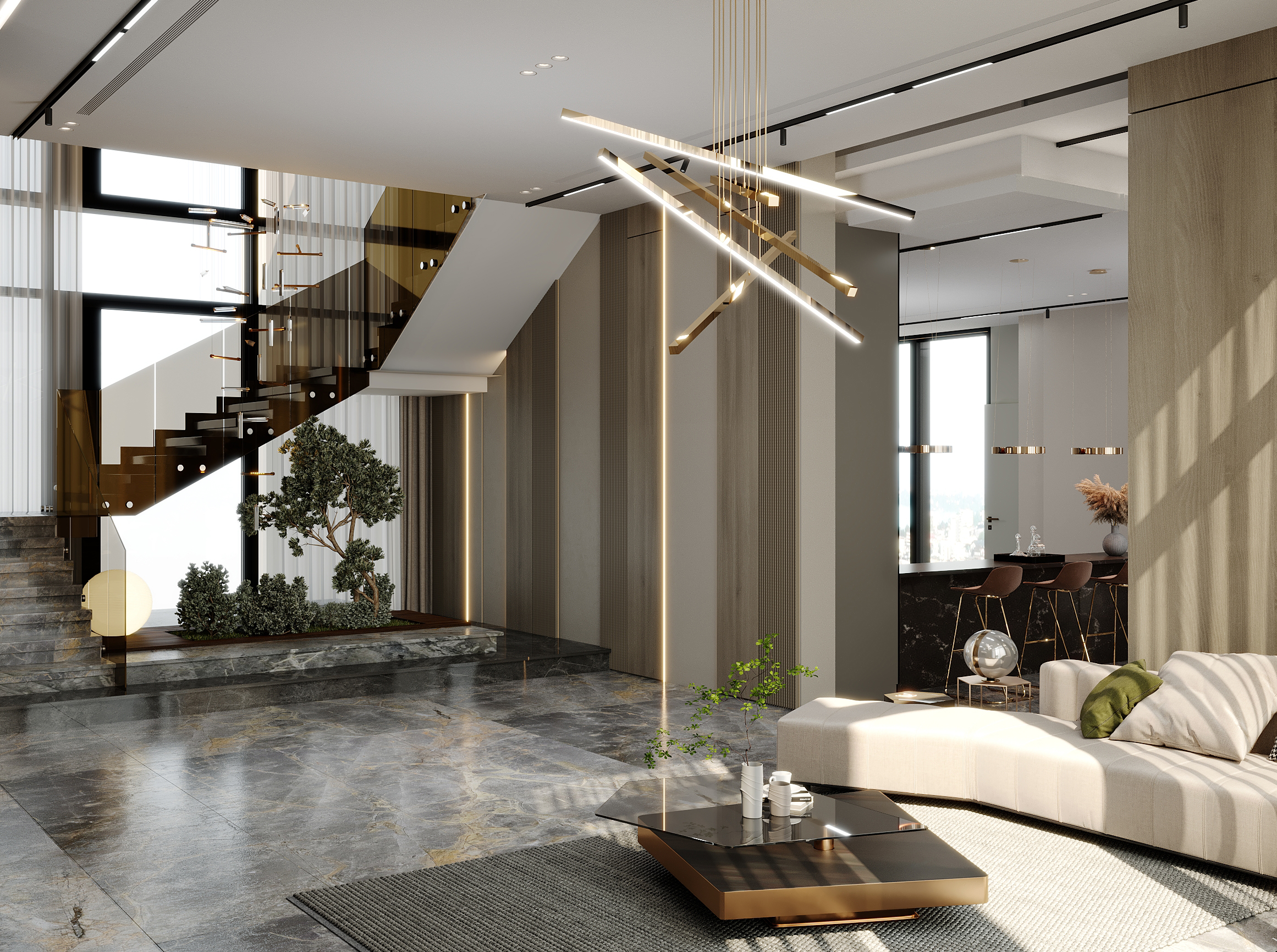 私人别墅楼梯设计丨阿联酋迪拜-9