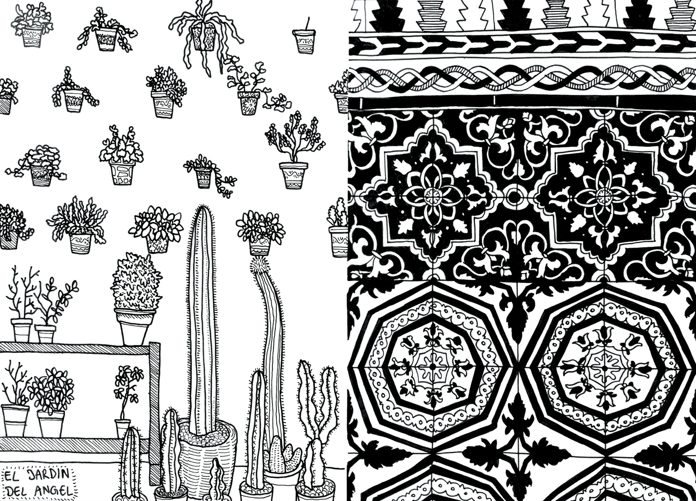 黑白映像 | 西班牙之旅的素描本-4