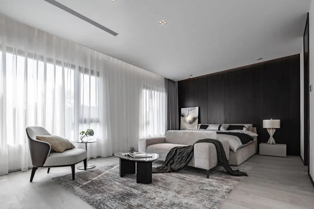 现代黑白灰风的别墅-20