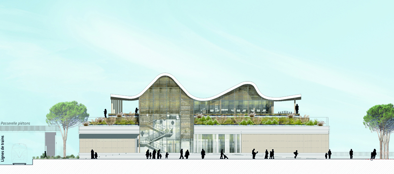 Event Hall L’Agora and Ernest Hemingway Media Library / Ateliers A+-49