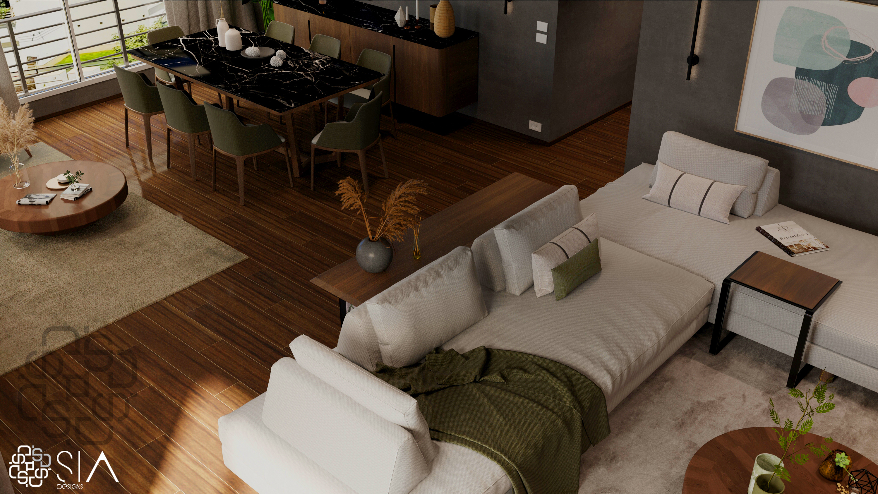 HYDE PARK II - Reception & Living area-14