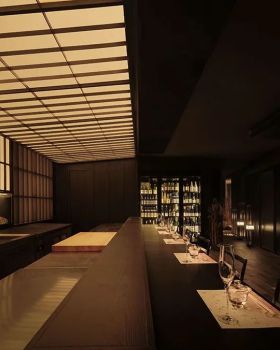 凹砚·墨雪 · 南京新街口日料餐厅的融合料理新概念空间设计丨中国南京丨TRIOSTUDIO 三厘社