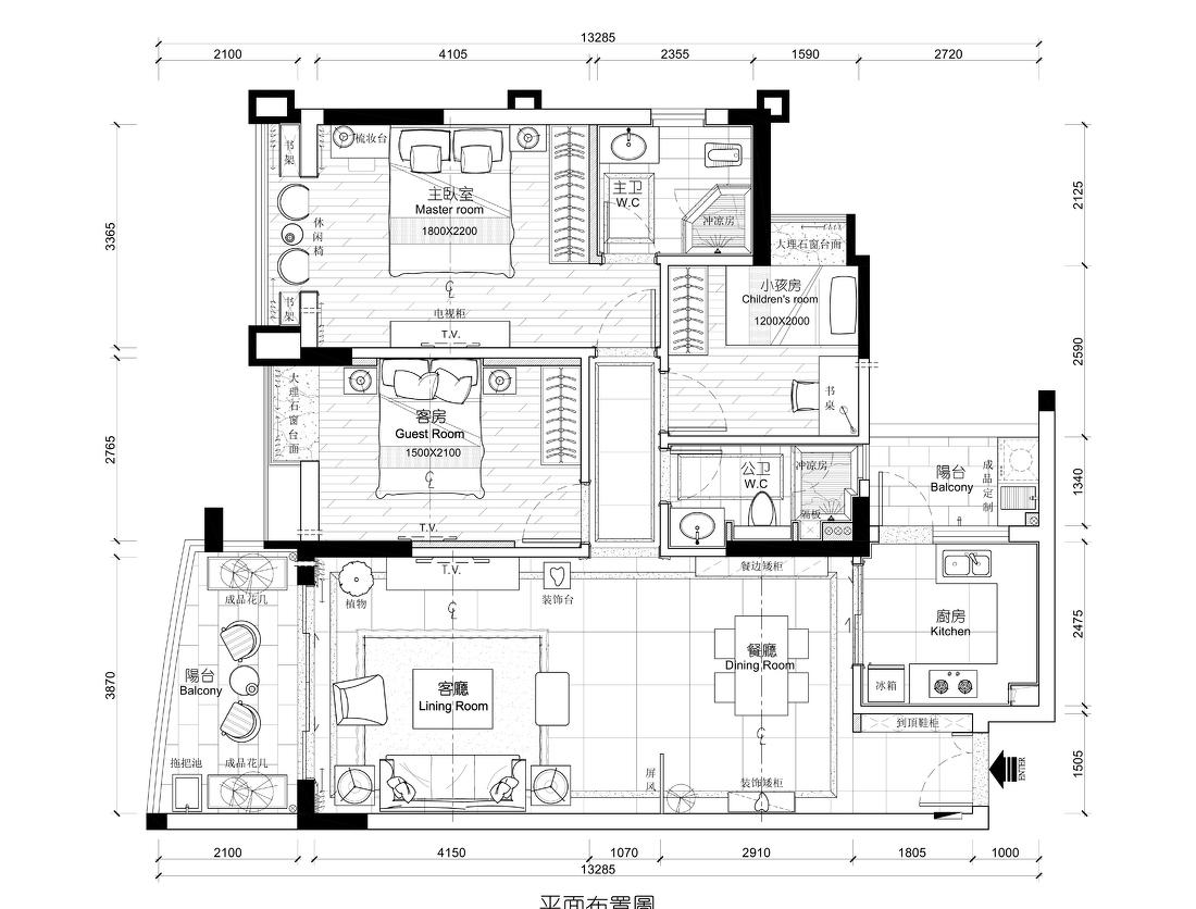 广州尚东尚筑简欧风格设计-0