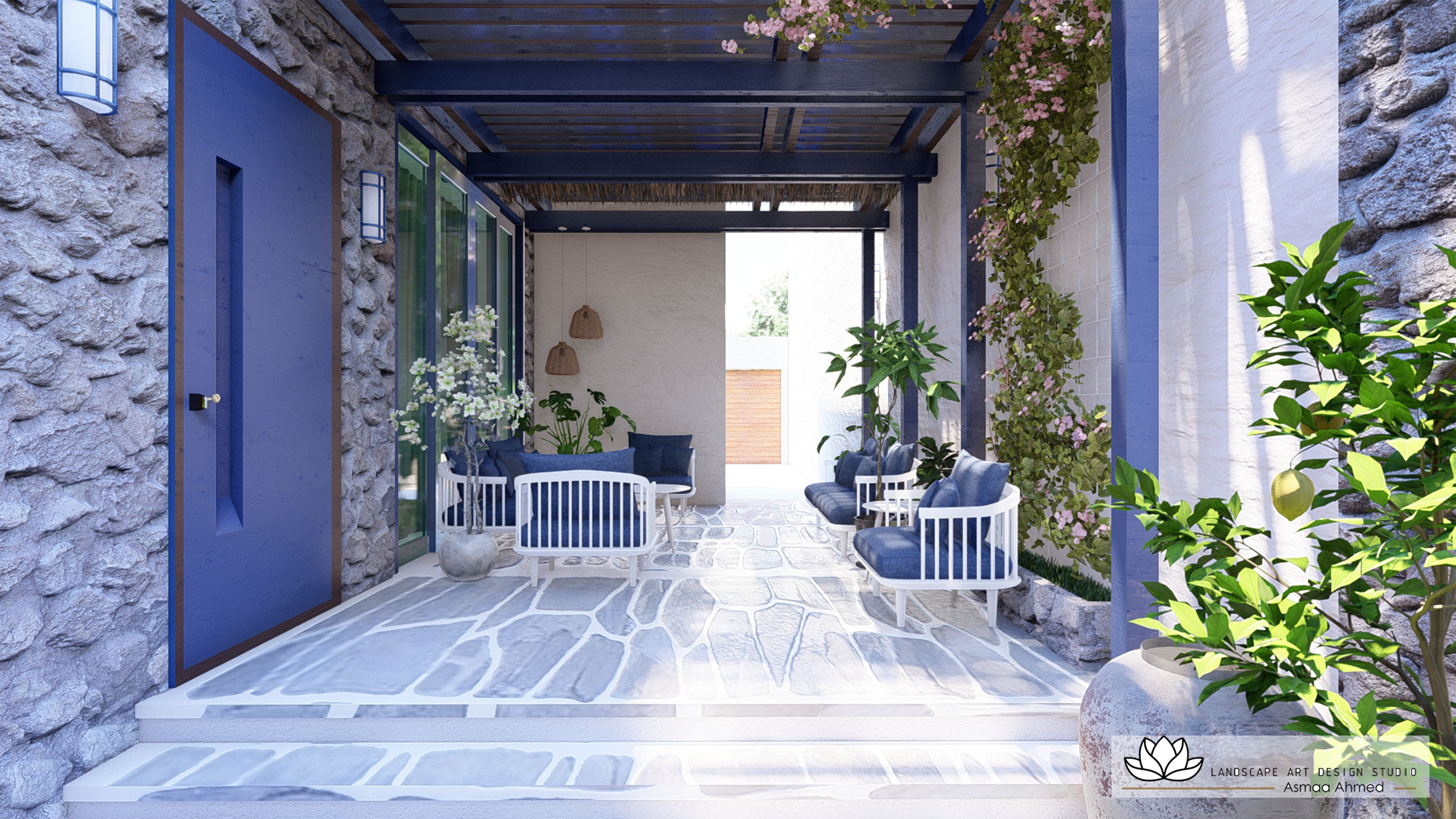 Mykonos Yard Landscape in KSA-3