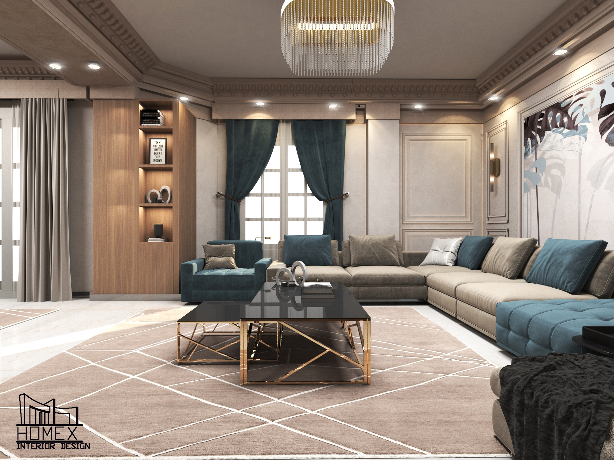 Classic design of reception 2023 , interior 6.2022-1