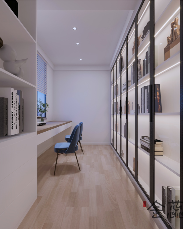 深色木元素与现代家具打造的室内空间-9