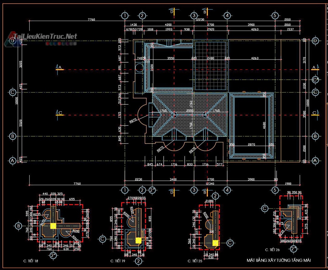 别墅古堡3层新古典设计方案（10·22m）-48