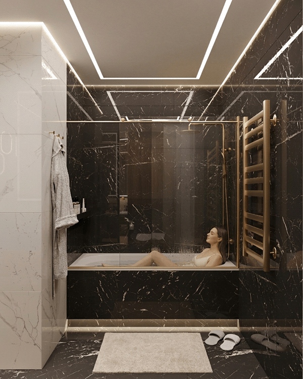 “PENTHOUSE”室内设计丨乌克兰基辅丨Daryna Gulei-15