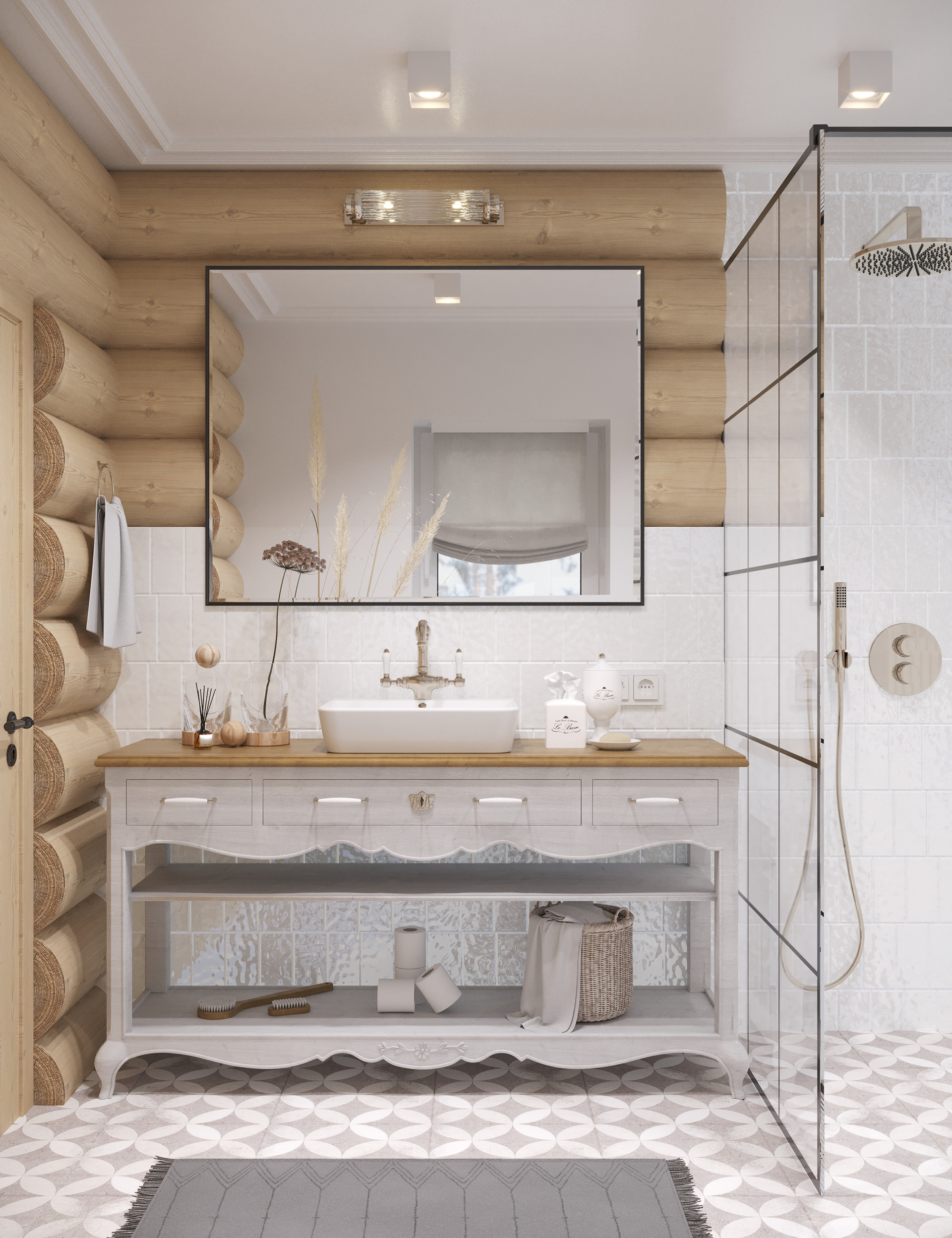 小屋的3D渲染图-13