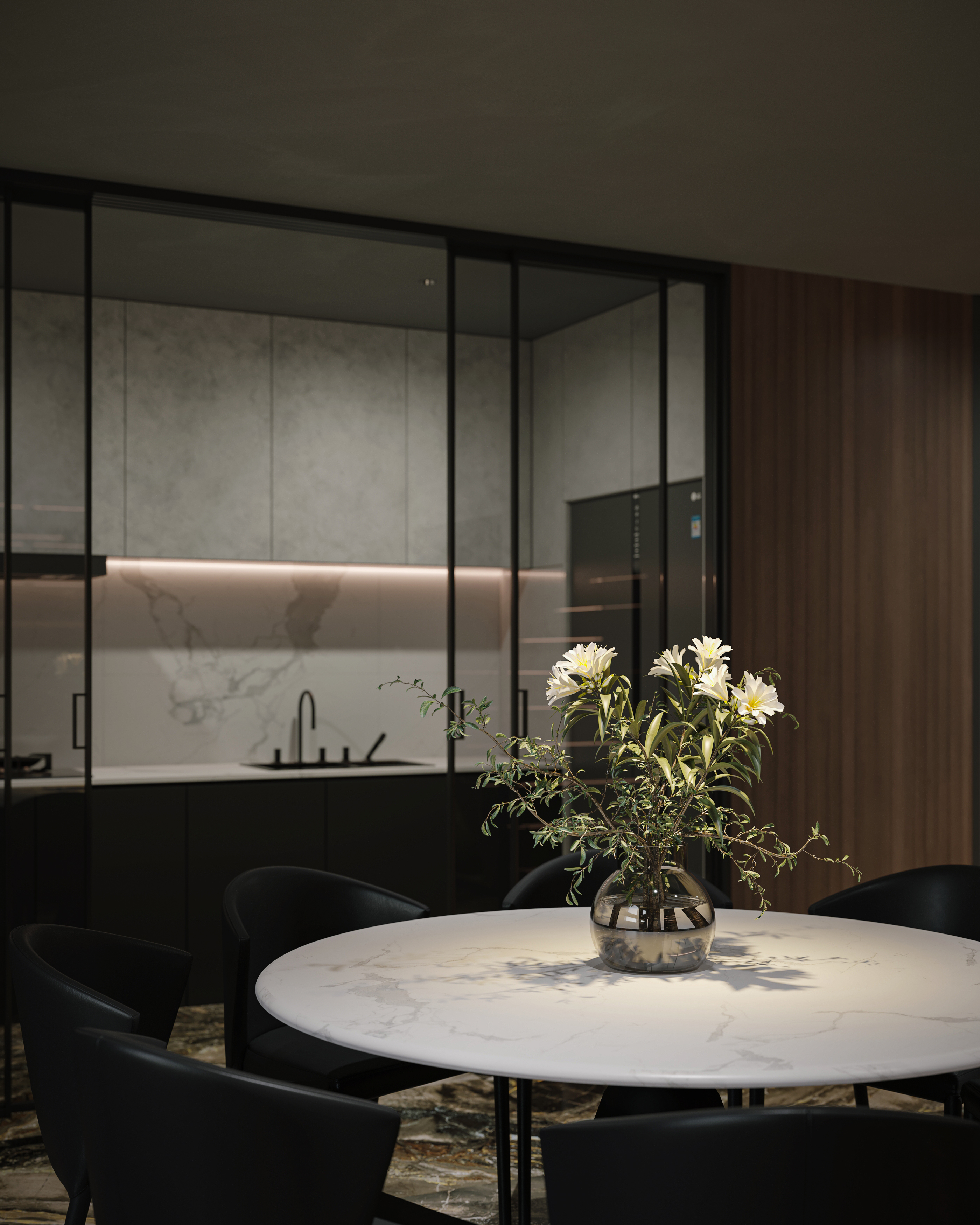 绘感视觉设计——雨后 现代别墅庭院设计案例-10