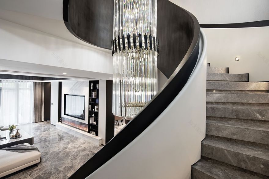 450㎡现代私宅,打造纯粹生活格调-21