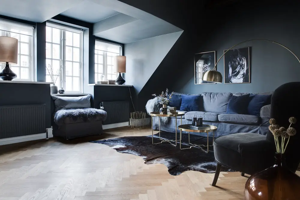 丹麦蓝色公寓 | 宁静的禅意空间-3