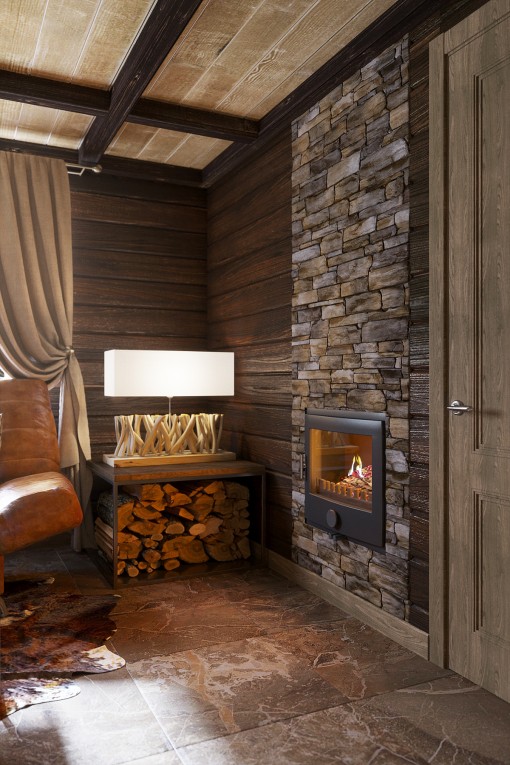 乡村别墅,郊区别墅的桑拿房及配套空间-6