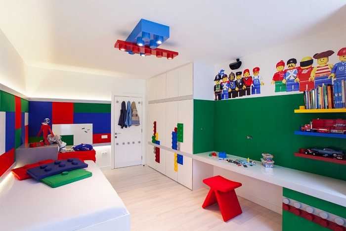 乐高主题儿童房设计 | 彩色立方的魅力-15