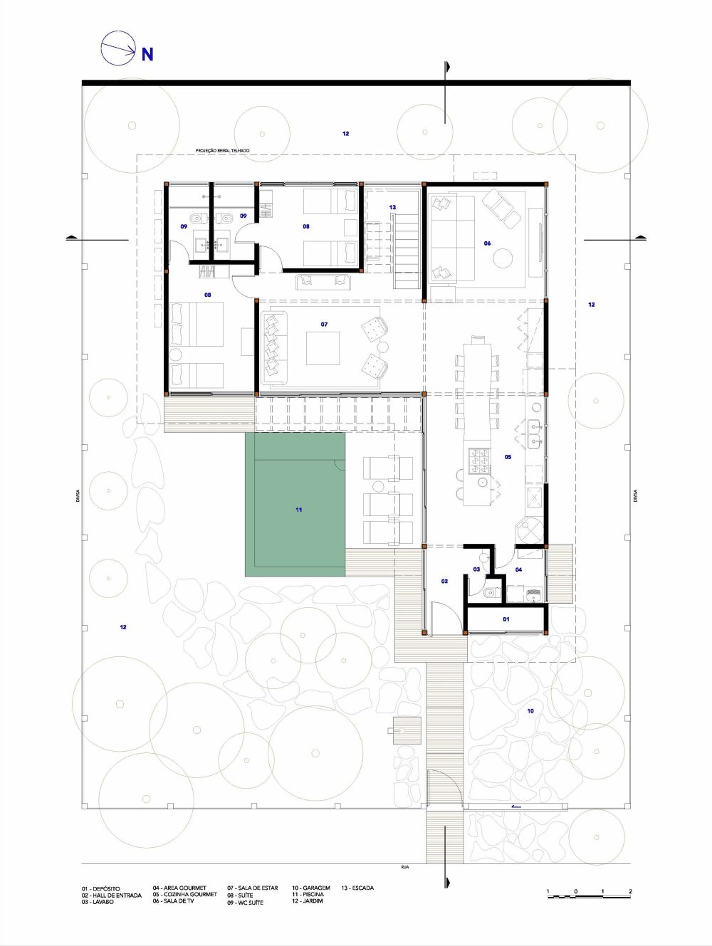 巴西黄门屋(2020)(Flávia Menezes Arquitetura e Interiores)设计-52