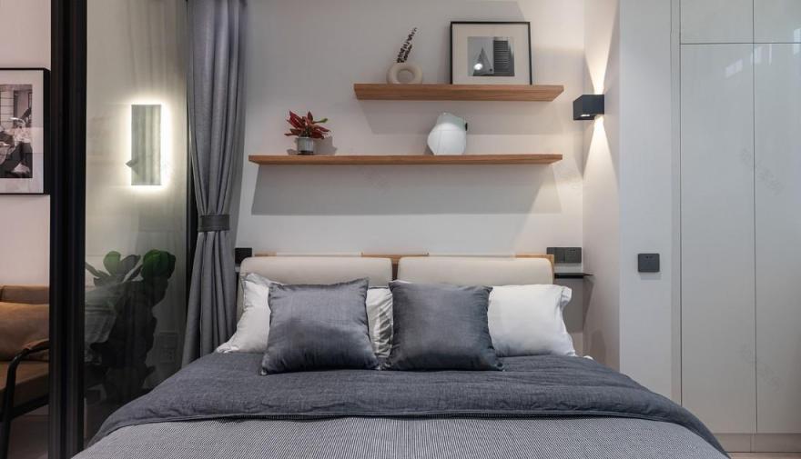 50 平二居室极简原木风设计,紧凑空间多功能利用-24