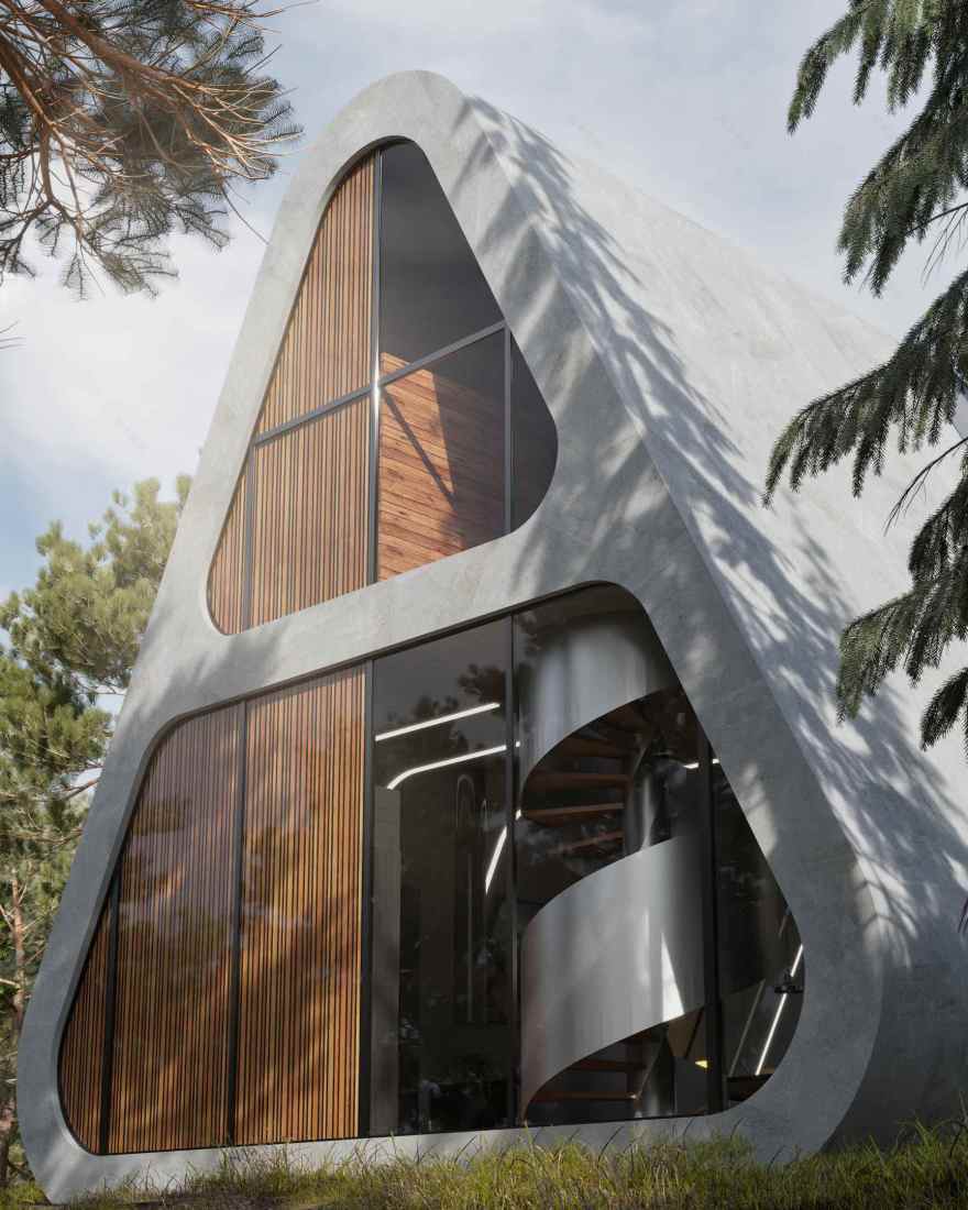 混凝土绿洲 A 形框架小屋设计丨加拿大温哥华丨Rabani Architectural Studio-16