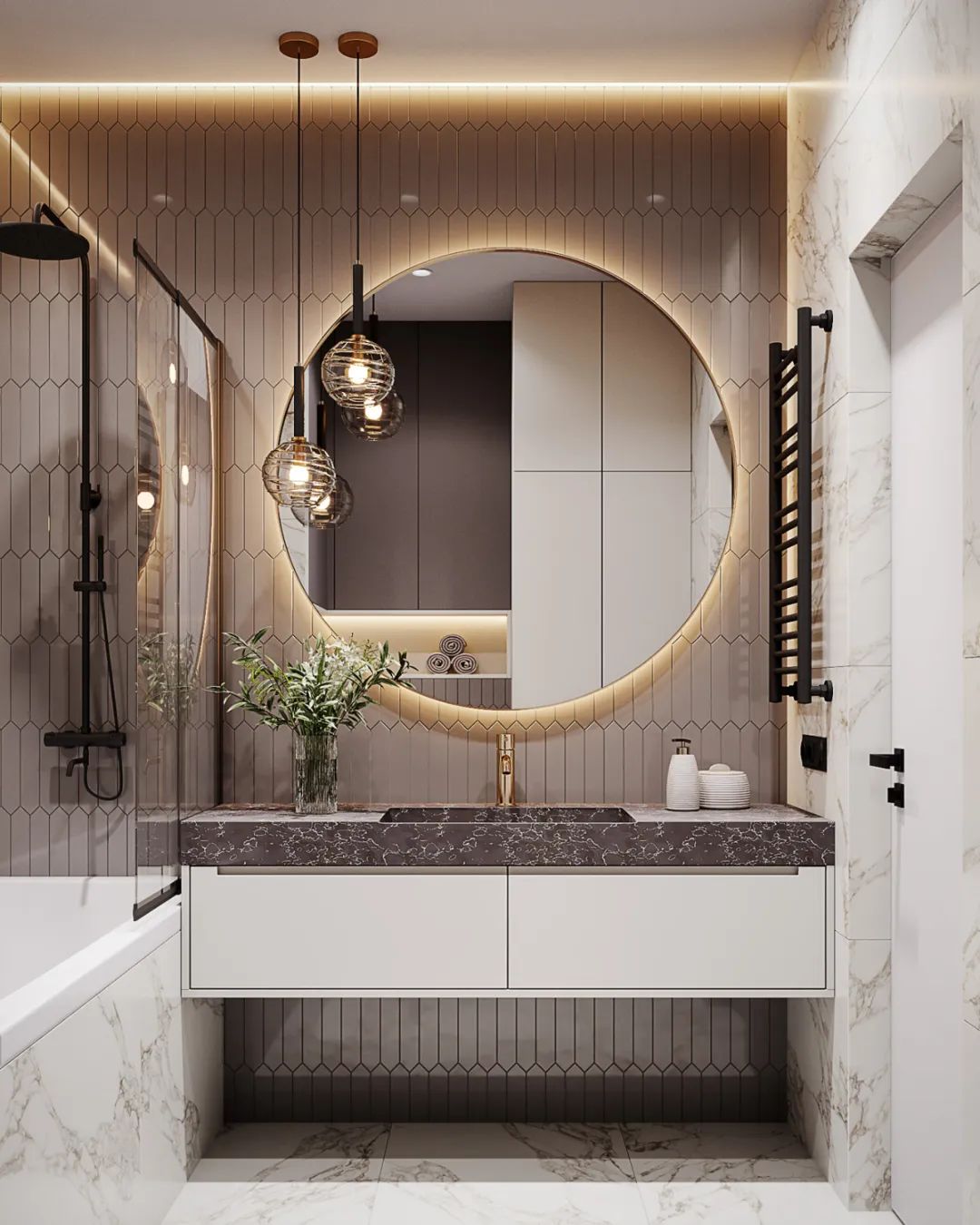 现代简约轻奢住宅丨BODES Studio-82