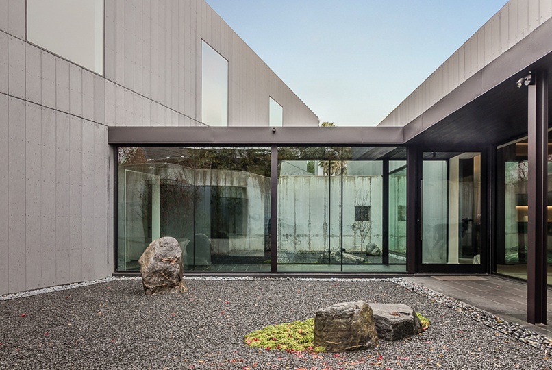 双庭院别墅 | 简约私密的现代设计-22