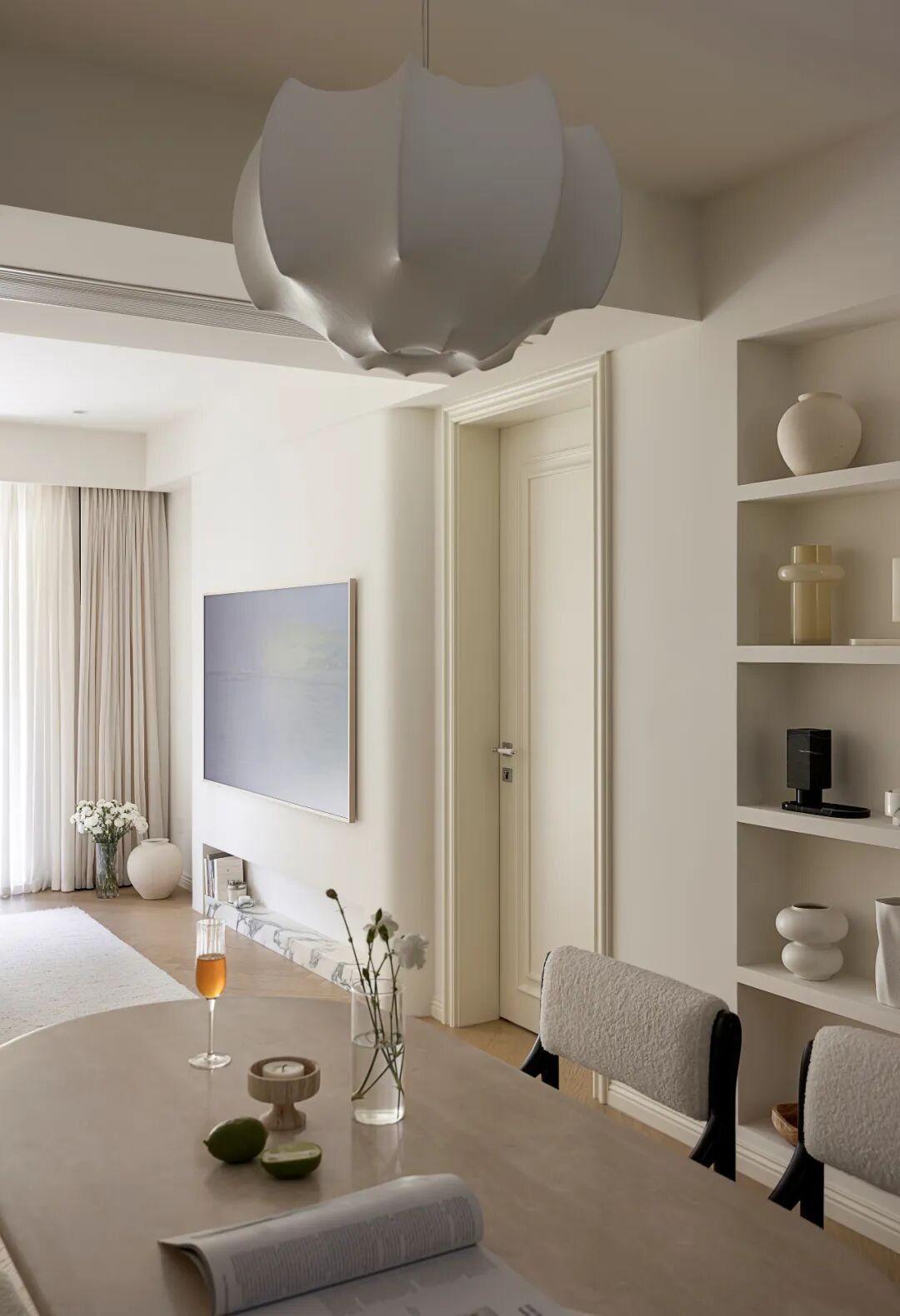 【新作】谁说小户型不能玩法式？97㎡治愈系空间，美到不想出门-56