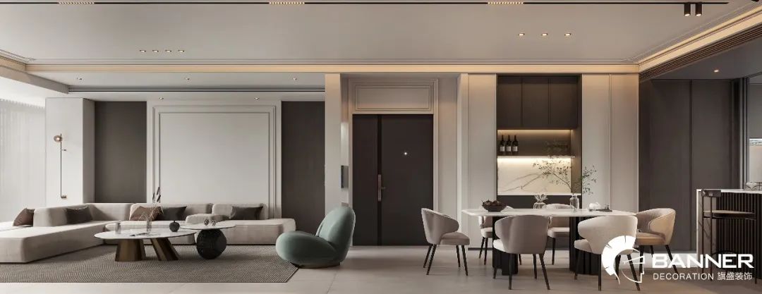 荣民 8 号简欧风平层设计丨张骞-19